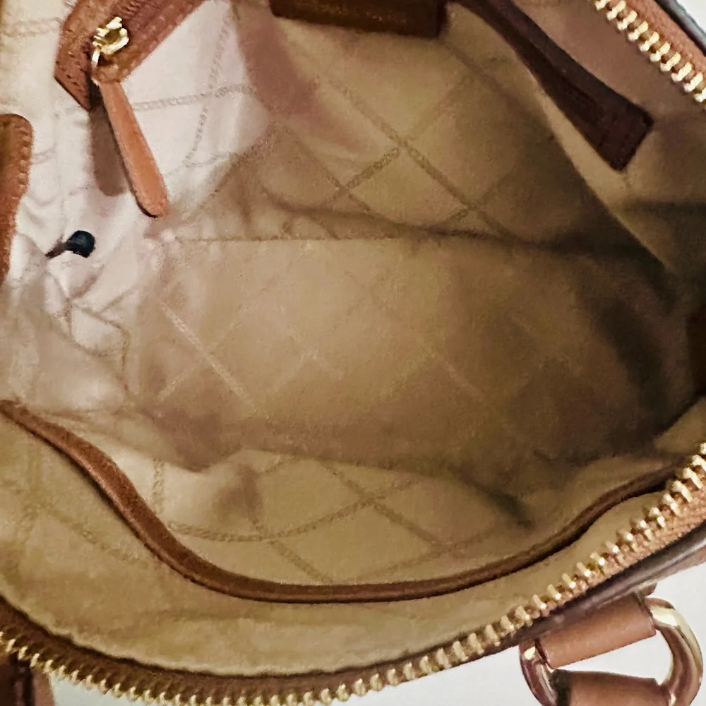 Michael Kors Tan Leather Satchel